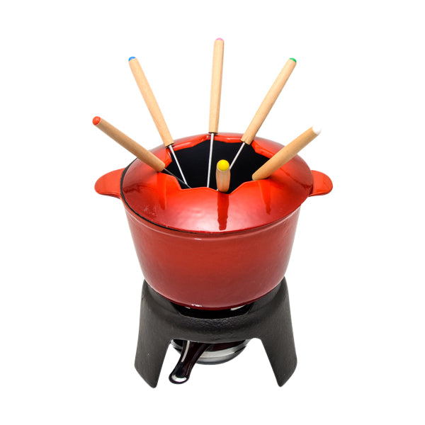 סט פונדו יציקת ברזל CutterPeeler
