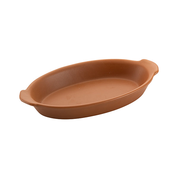 כלי הגשה פורצלן עם ידיות דמוי טרקוטה Jaguar 15cm