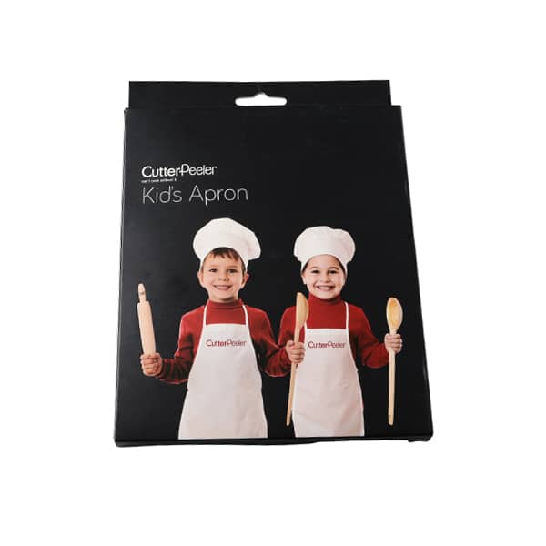 סינר ילדים שלם לבן 4Chef