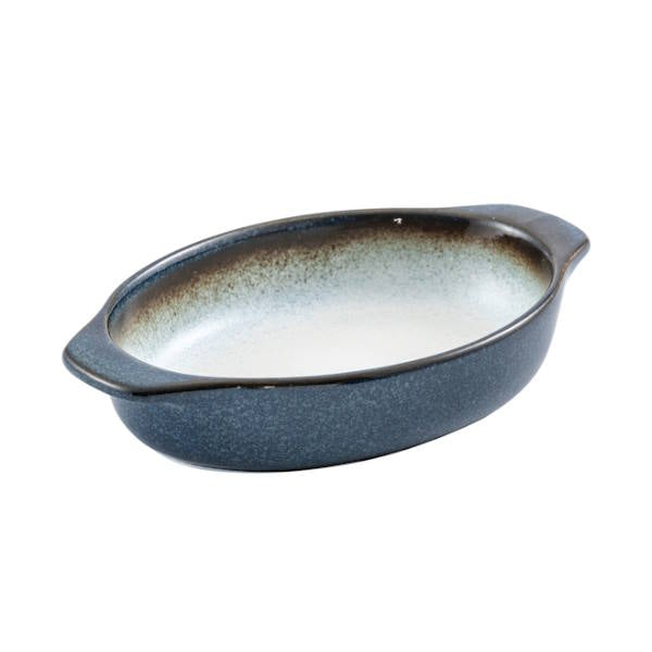 כלי הגשה פורצלן עם ידיות דגם שירז כחול Jaguar 25cm