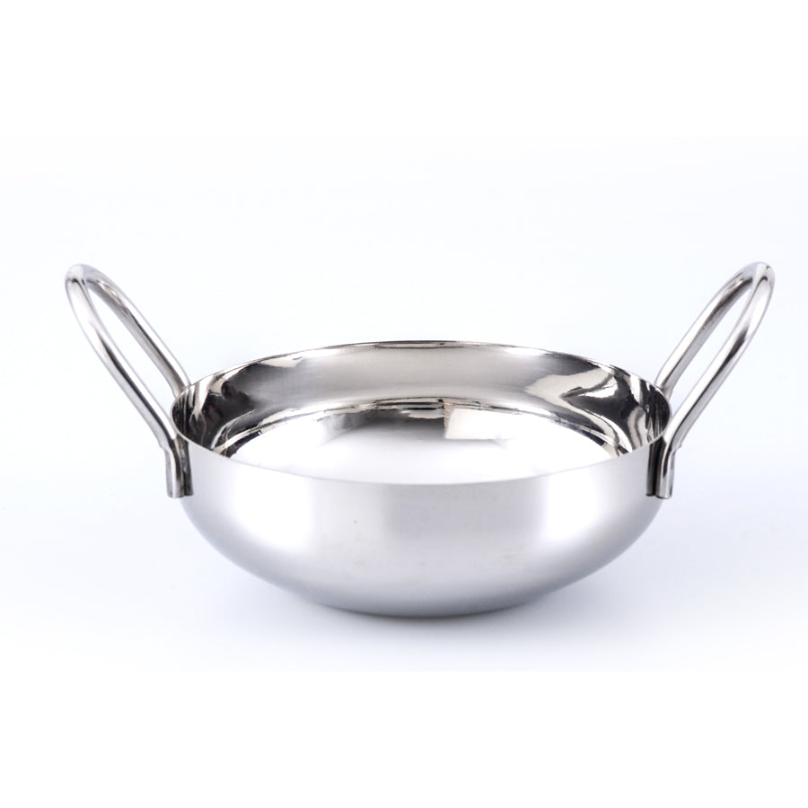 קערת נירוסטה 18 ס"מ kadai הודי CutterPeeler