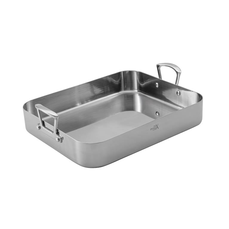 תבנית רוסטר נירוסטה 3 שכבות עם ידיות Evinox 40X33X7cm