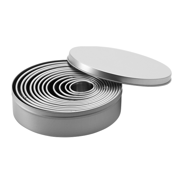 סט 12 מקדים חלקים נירוסטה CutterPeeler