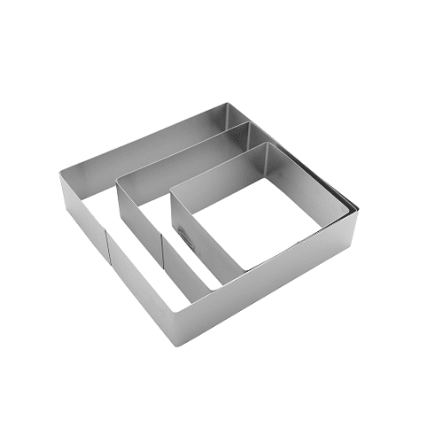 סט 3 חותכני עוגיות מרובע CutterPeeler