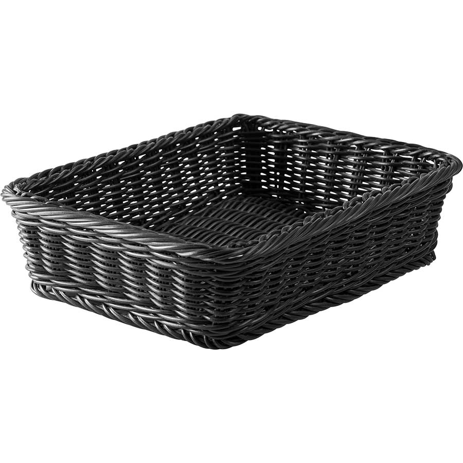 סלסלה מלבנית שחורה 45X30X10 ס"מ CutterPeeler