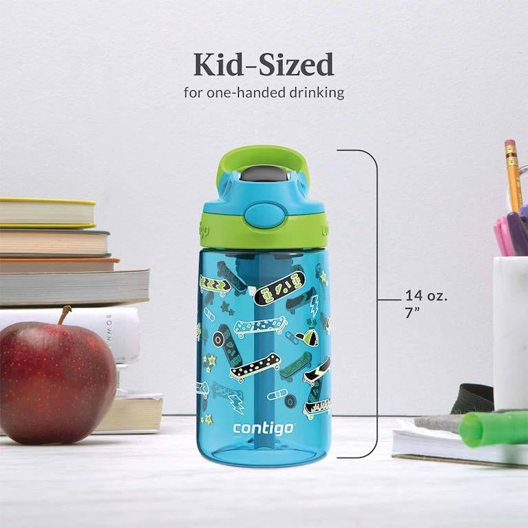 בקבוק שתייה לילדים CLEANABLE 420ml סקייטבורד Contigo Gizmo