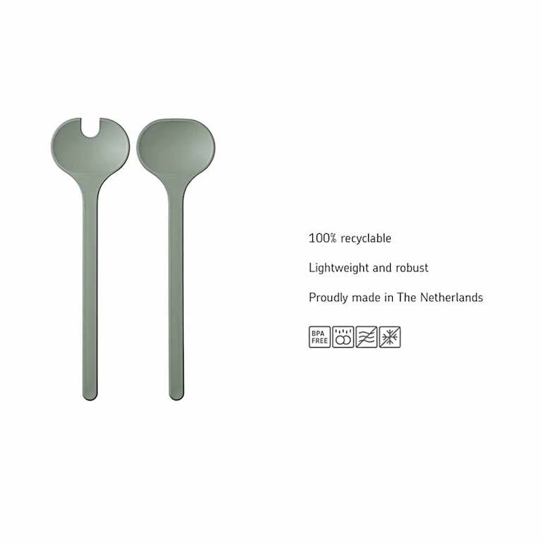 סט 2 כפות לסלט SILUETA SAGE ירוק Mepal