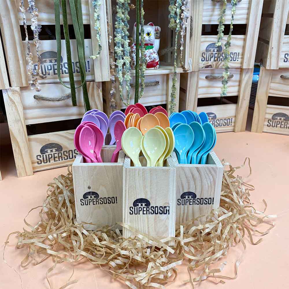 כפית ורודה Supersoso