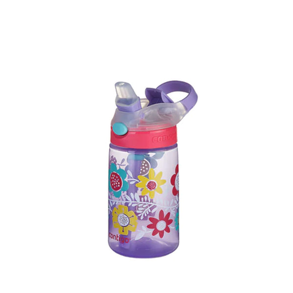 בקבוק ילדים GIZMO 420ml פרחים סגול Contigo