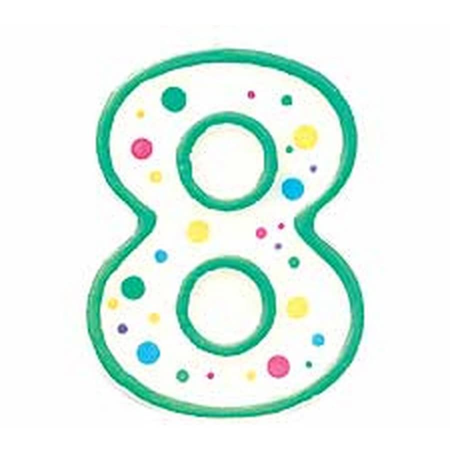 נר מספר 8 ירוק Wilton