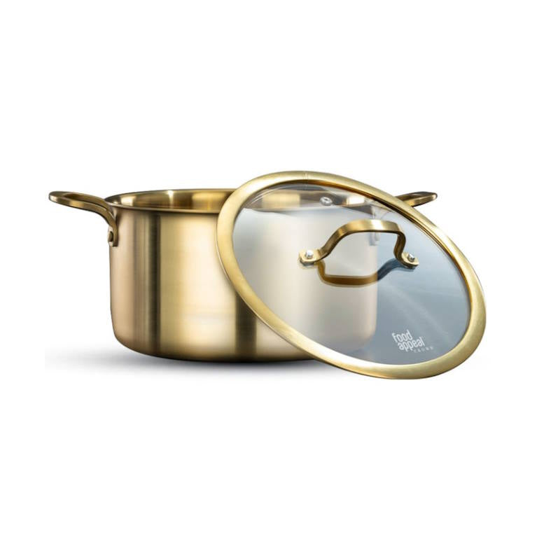 סיר נירוסטה CROWN 20cm זהב Food Appeal