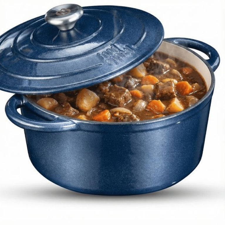 סיר 6.3 ליטר יציקת ברזל HERITAGE 28cm כחול Food Appeal