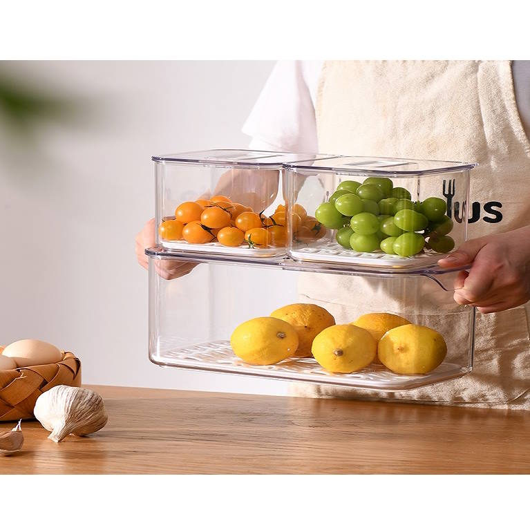 סט 3 קופסאות אחסון למקרר