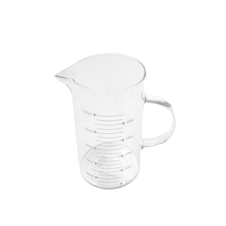 כד מדידה עגול מזכוכית 500ml