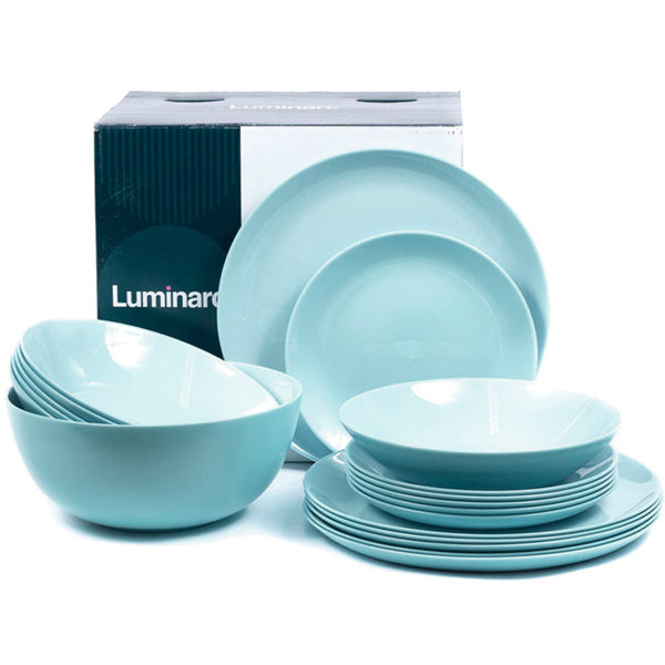 סט צלחות 19 חלקים דיוואלי טורקיז Luminarc