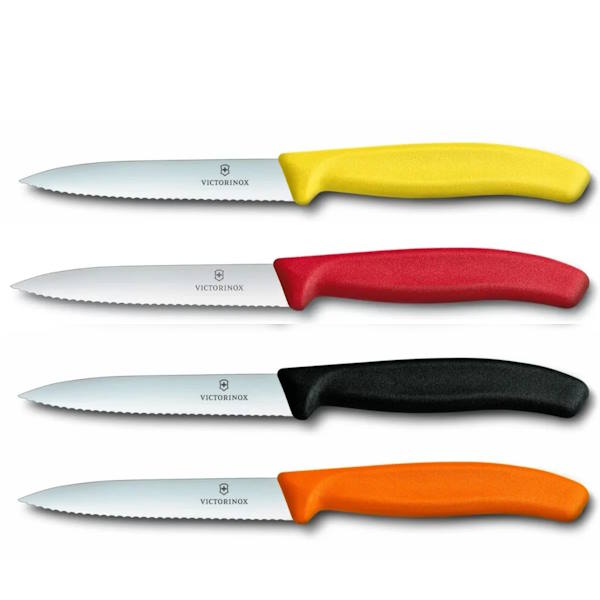 סט 4 סכיני ירקות שפיץ משונן Victorinox
