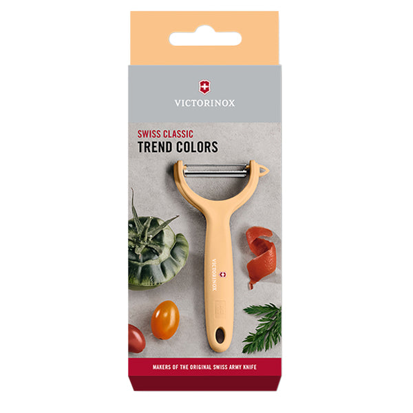 קולפן Y משונן Victorinox צבע כתום פסטל