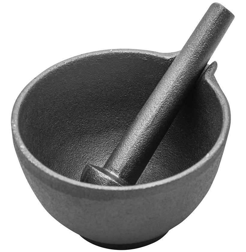 מכתש ועלי יציקת ברזל CutterPeeler
