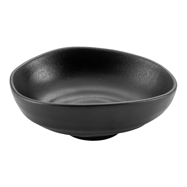 קערה אובלי פורצלן שחור 17X14X6 ס"מ