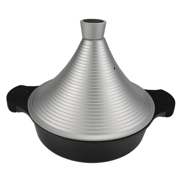 טאג'ין יציקת אלומיניום כסוף CutterPeeler 32cm