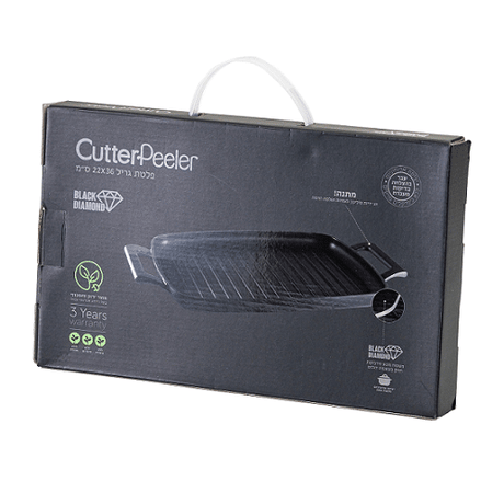 פלטת גריל 36X22 אינדוקציה CutterPeeler Black Diamond