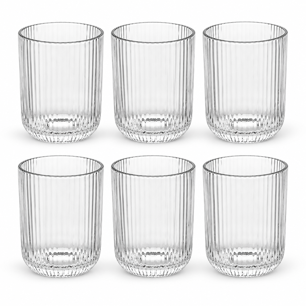 סט 6 כוסות זכוכית 250ml