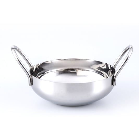 קערת נירוסטה 18 ס"מ kadai הודי CutterPeeler