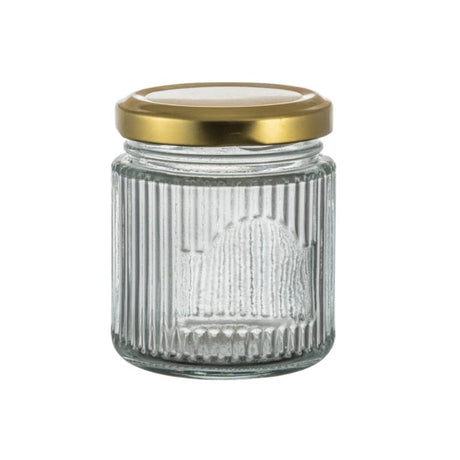צנצנת עגולה פסים ומכסה מתכת CutterPeeler 150ml