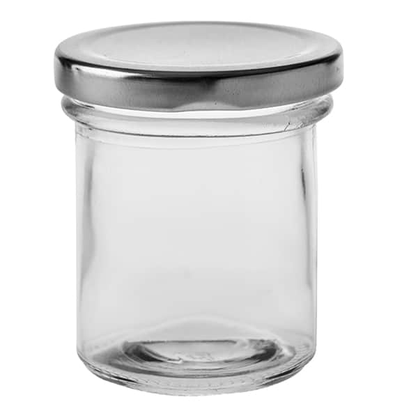 צנצנת עגולה  עם מכסה 120 מ"ל CutterPeeler