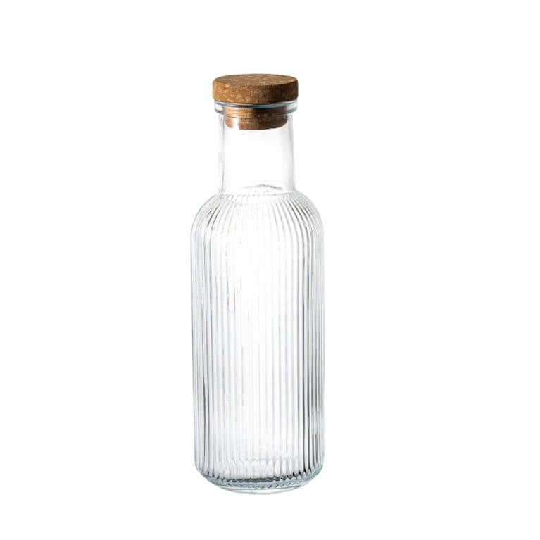 בקבוק זכוכית 1 ליטר עם מכסה שעם CutterPeeler
