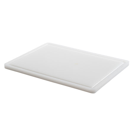 קרש חיתוך אוקולון לבן עם חריץ CutterPeeler 40X30X1.5cm
