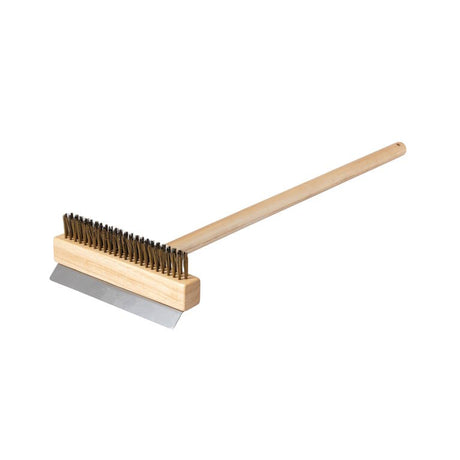 מברשת ידית עץ לניקוי טאבון CutterPeele 79X25cm