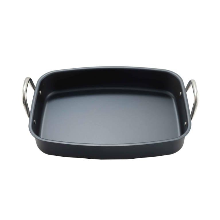 תבנית צלייה פלדה כחולה עם רשת CutterPeeler 38X28