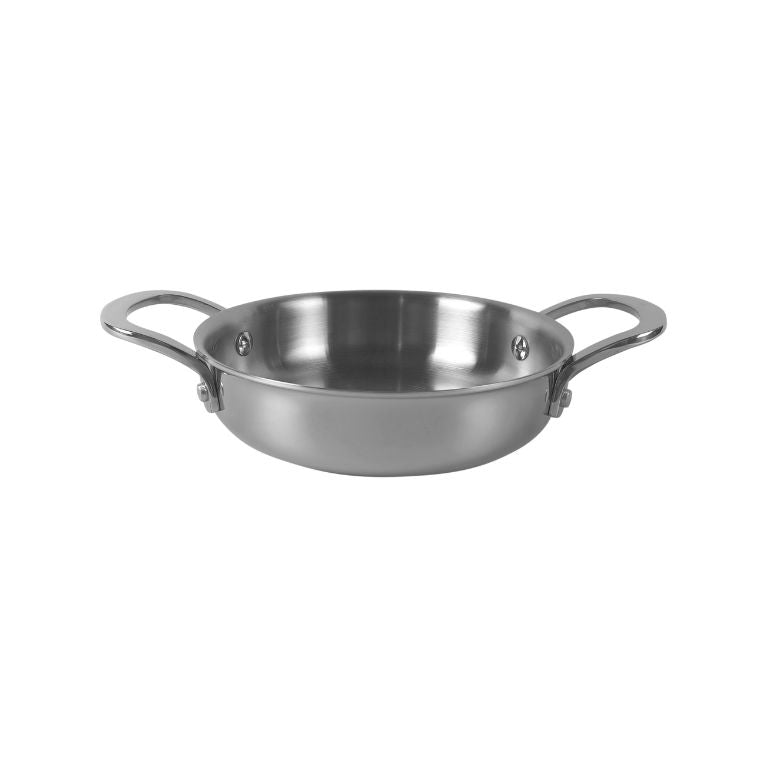 מחבת נירוסטה 2 ידיות CutterPeeler Trilux 18X5cm