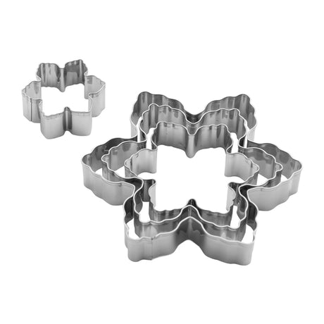 סט 4 חותכני עוגיות פתיתי שלג CutterPeeler