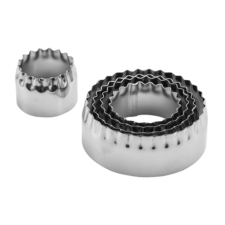 סט 5 חותכני עוגיות דו צדדיות עגולות  CutterPeeler