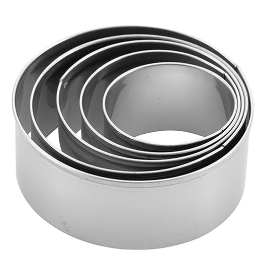 סט 5 חותכני עוגיות עגול בקופסה CutterPeeler