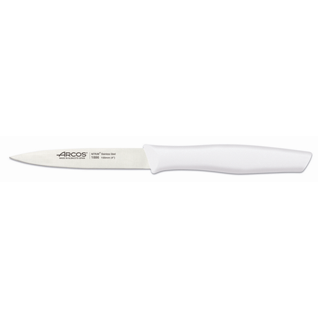 סכין ירקות חלק שפיץ לבן  ARCOS 10cm