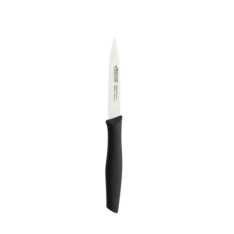 סכין משוננת ידית שחורה Arcos 10cm