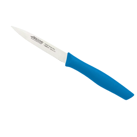 סכין משוננת ידית כחולה Arcos 10cm