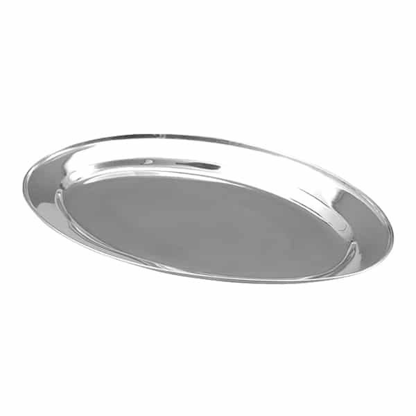 פלטה אובלית נירוסטה 25 סנטימטר CutterPeeler