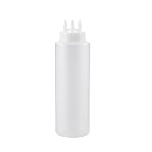 בקבוק לחיץ שקוף 3 פיות 1 ליטר CutterPeeler