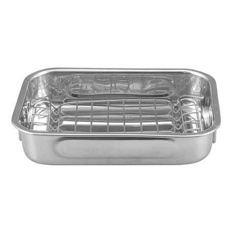 תבנית צלייה נירוסטה עם רשת 30X23 ס"מ Cutterpeeler