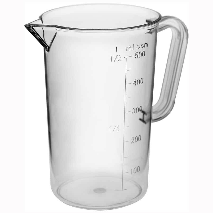 כד מדידה פוליקרבונט 0.5 ל' Cutterpeeler