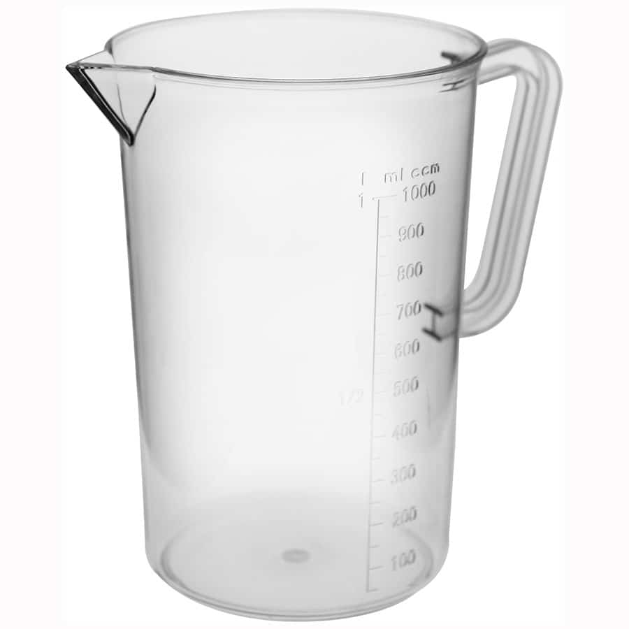 כד מדידה פוליקרבונט 1 ל' Cutterpeeler
