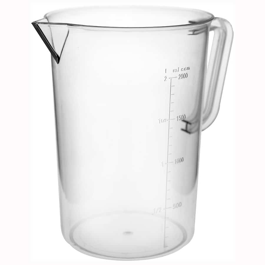 כד מדידה פוליקרבונט 2 ל' Cutterpeeler