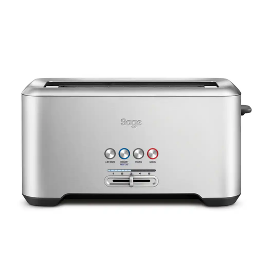 מצנם ארוך 4 פרוסות נירוסטה SAGE