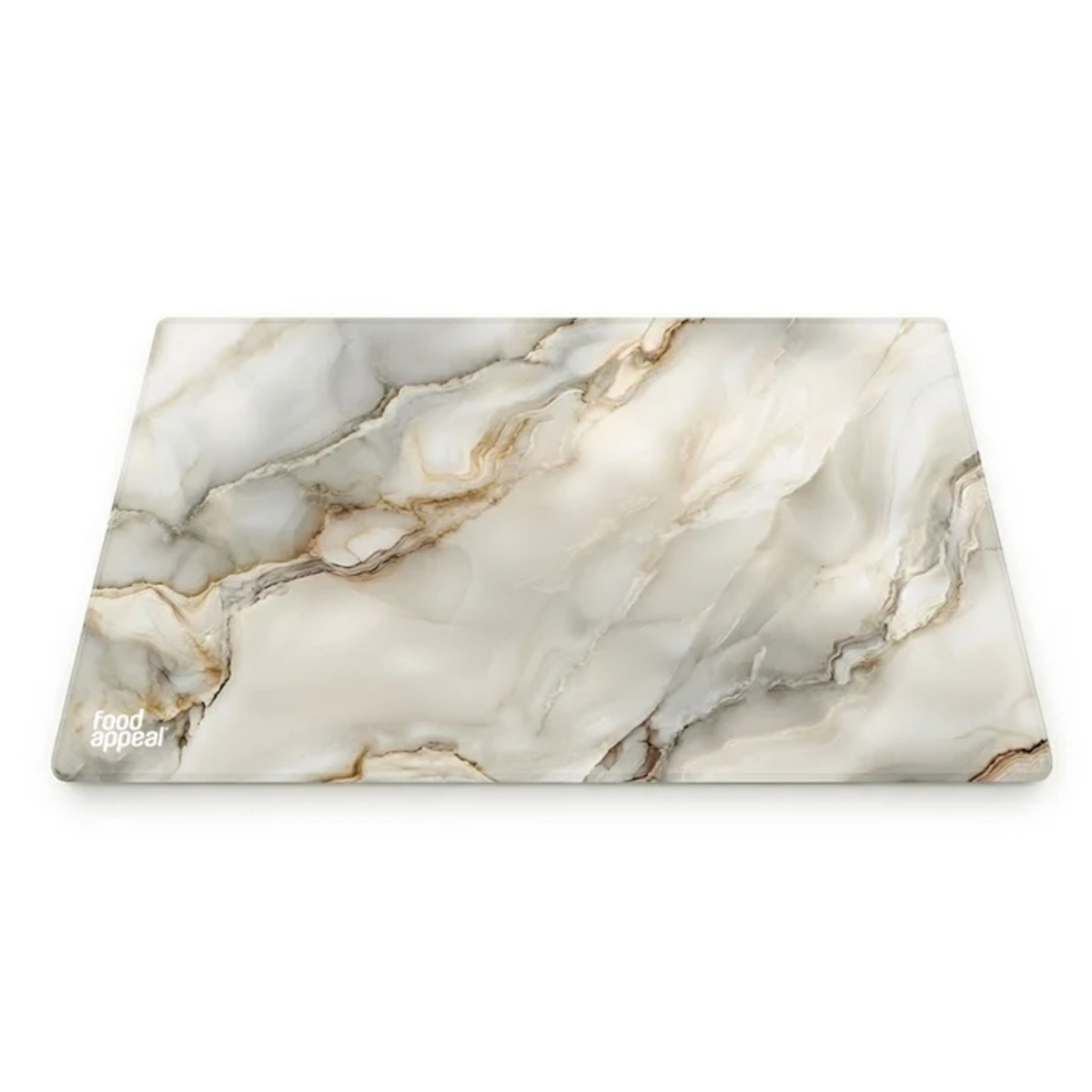 לוח חיתוך זכוכית 30×40 ס"מ MARBLE לבן Food Appeal