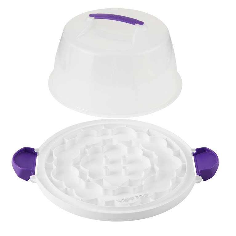 פעמון עוגה אקרילי עם מגש Wilton