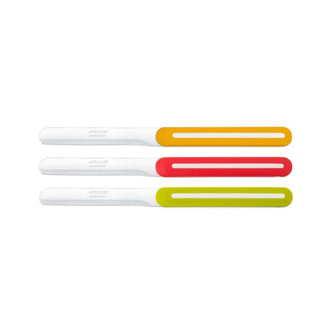 סט 3 סכיני מריחה משוננות Arcos Linea 10cm